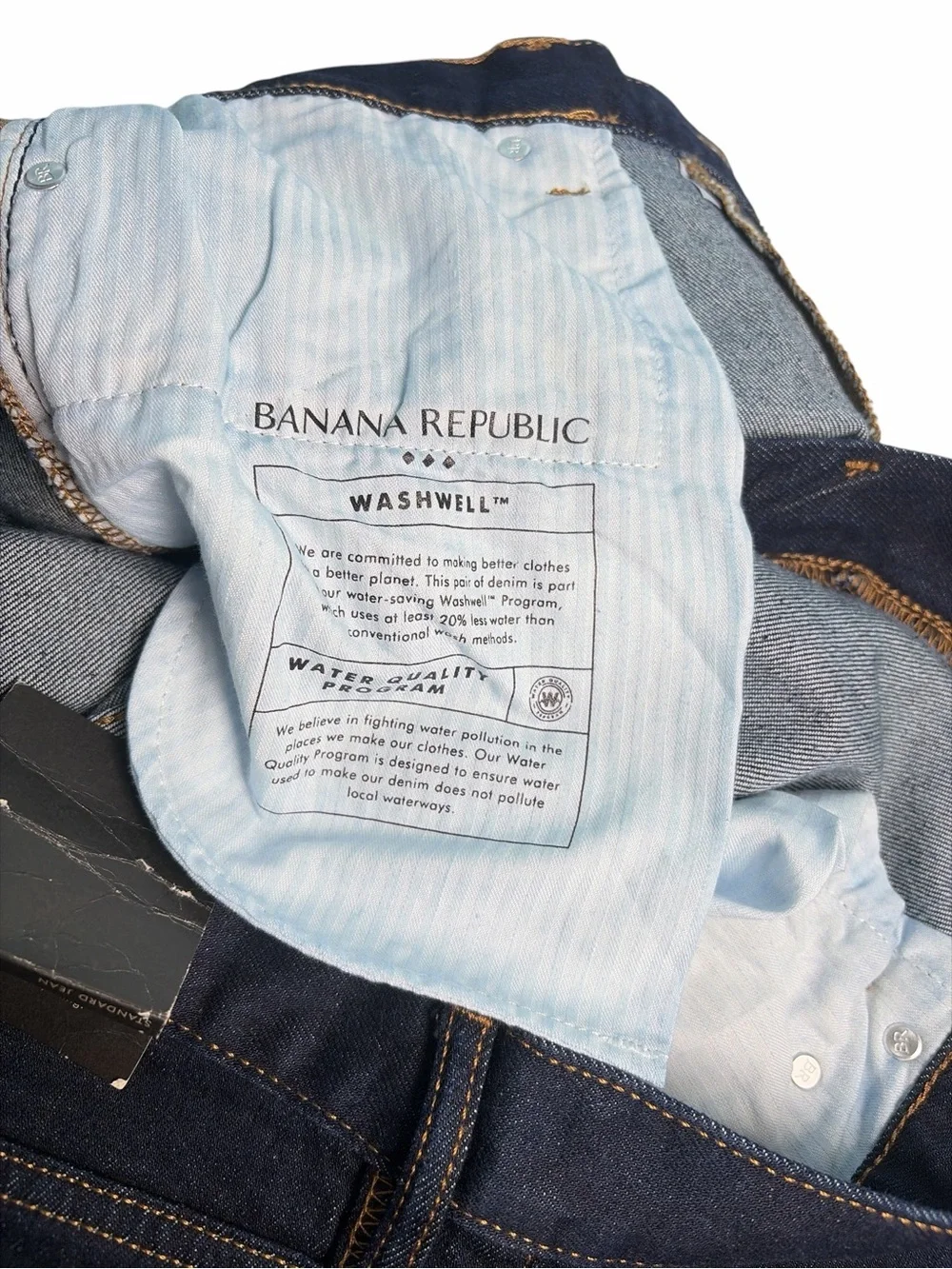 Banana Republic Regular Straight Leg Jeans Mens Size 33 X 32 Heritage Dark Wash